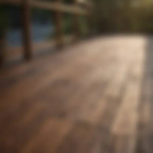 A pristine wooden deck before any treatment