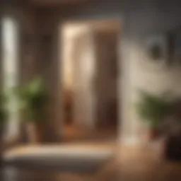 Cozy home interior with draft stop
