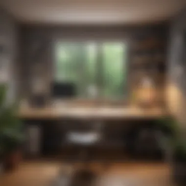 Decluttered Workspace Before and after comparison of a decluttered workspace