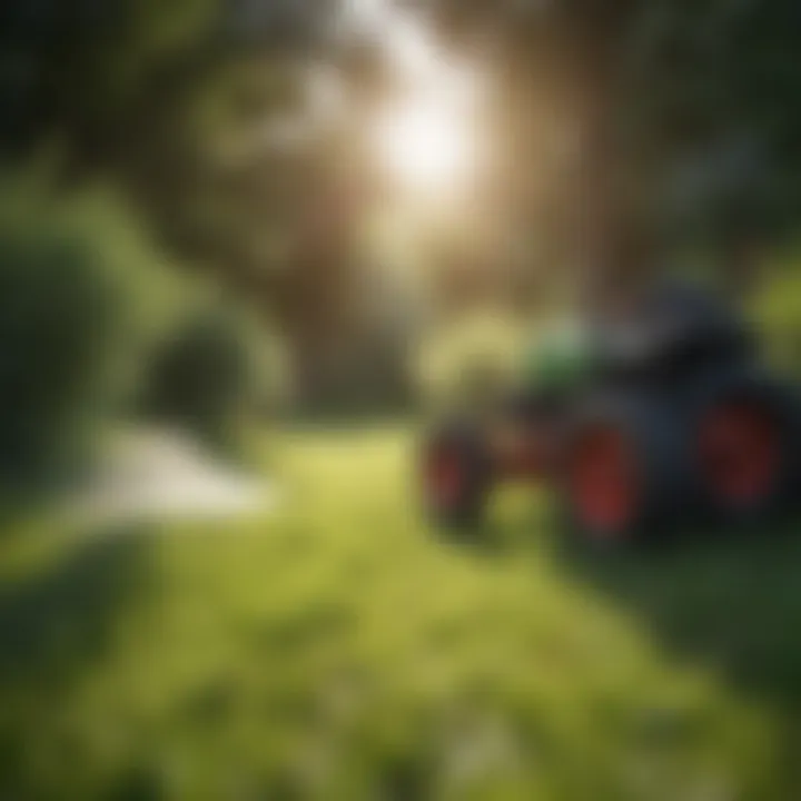 Selective herbicides application on lawn