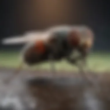 Identifying Common Indoor Flies Infographic showing types of small flies and their habitats