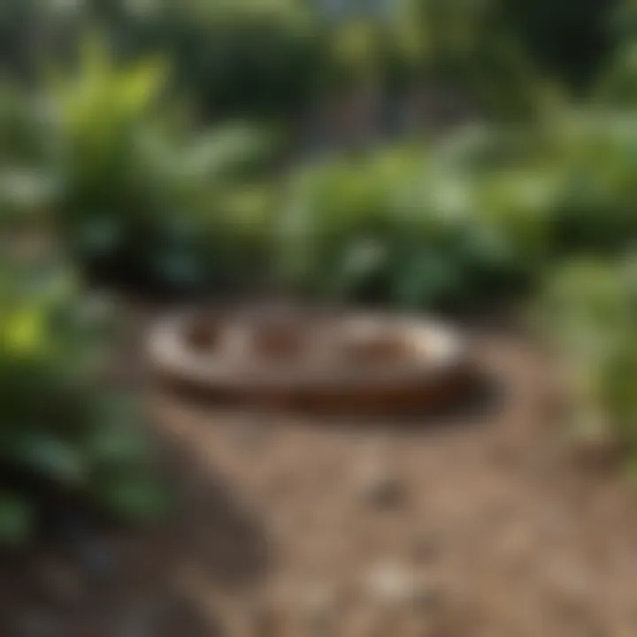 Maintenance practices in a well-kept garden