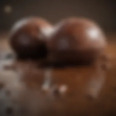 Comparison of Treated vs Untreated Stains A comparison of treated and untreated chocolate stains