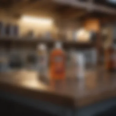 Commercial Stain Removal Products An array of commercial stain removal products on a shelf