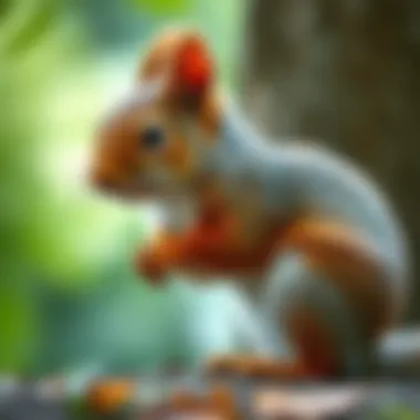 Understanding Squirrel Behavior Through Art An artistic depiction of a squirrel