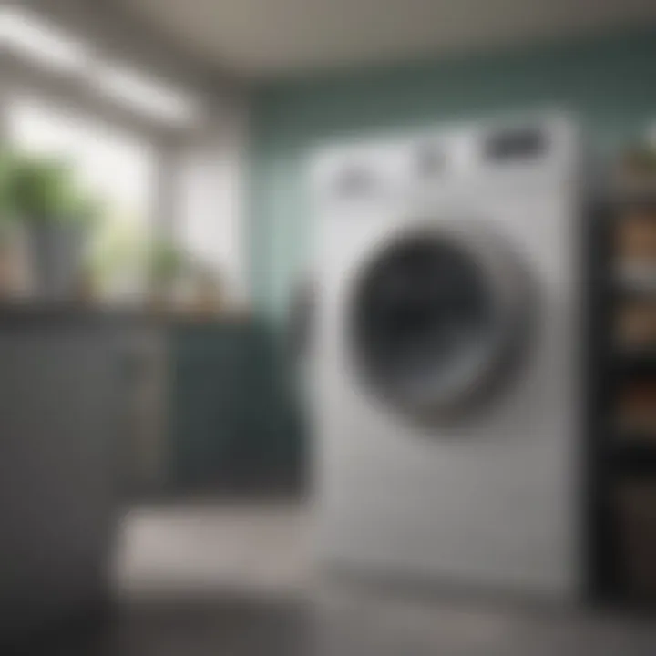 Professional laundering service in action