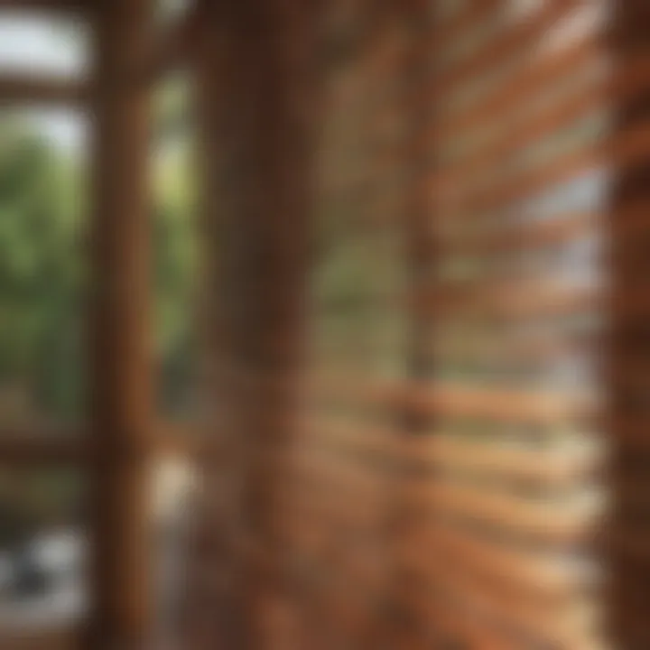 Step-by-step cleaning of wooden blinds