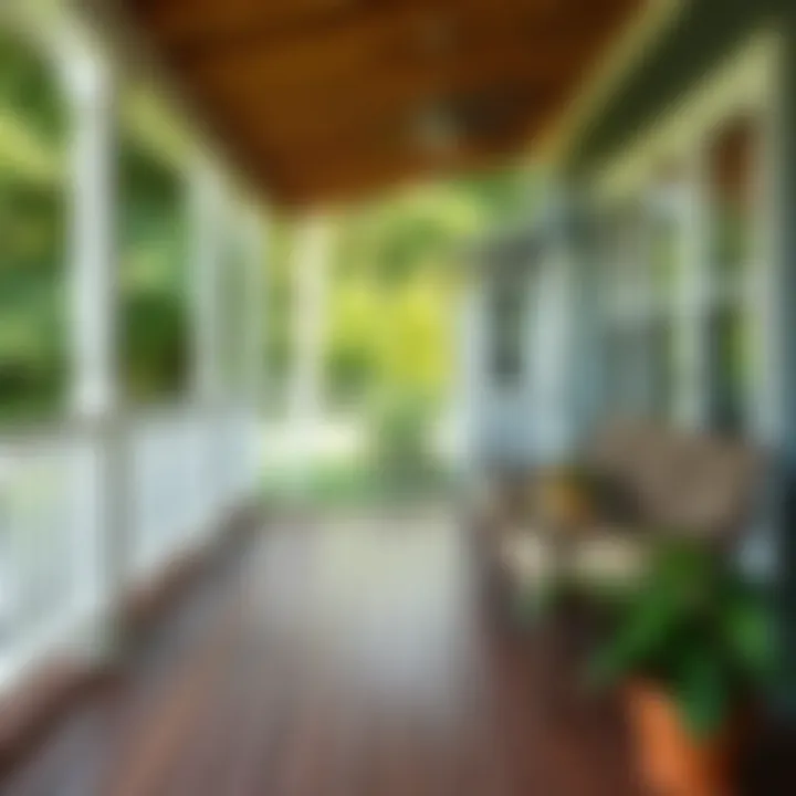 Well-maintained mold-free deck
