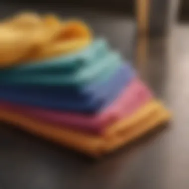 Microfiber Cloths for Effective Dusting High-quality microfiber cloths in a vibrant array of colors