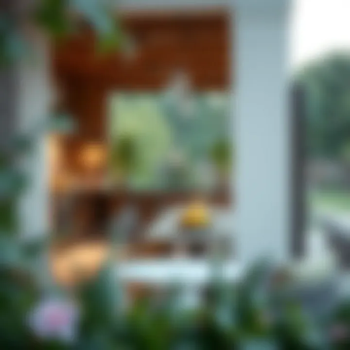 Harmonious outdoor kitchen integrated with the surrounding landscape