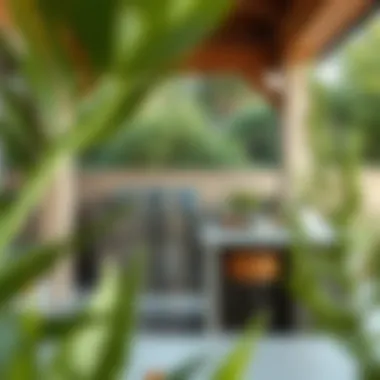 Outdoor kitchen featuring advanced technology for a seamless experience