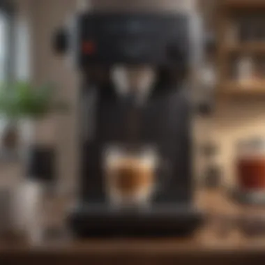 Coffee brewing process in an affordable machine