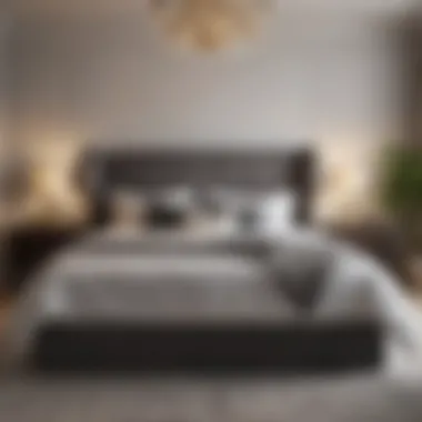 Cozy bedroom with a king-size bed