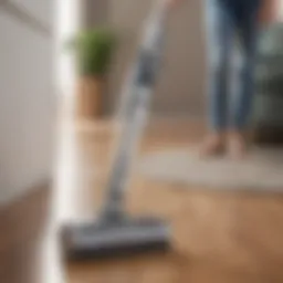 Tineco stick vacuum showcasing its sleek design and advanced features