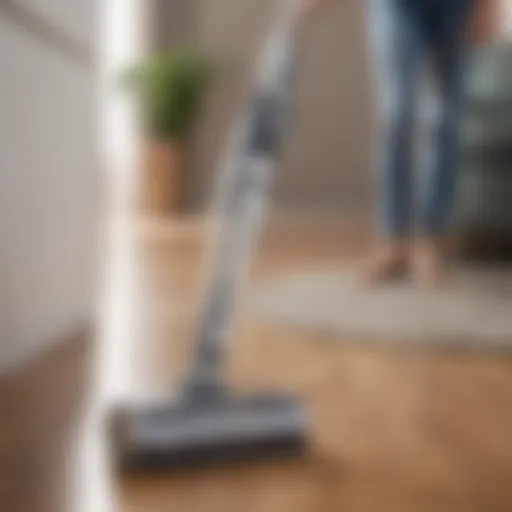 Tineco stick vacuum showcasing its sleek design and advanced features