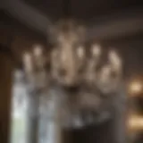 A stunning crystal chandelier showcasing elegance and sophistication