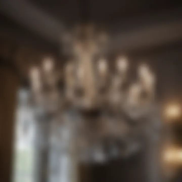 A stunning crystal chandelier showcasing elegance and sophistication