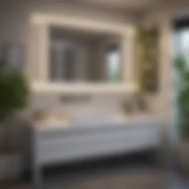 Contemporary Design Elements in Container Store Vanities Stylish container store vanity showcasing contemporary design elements