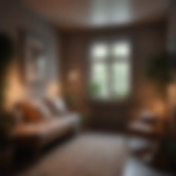 Task lighting design for a cozy reading nook