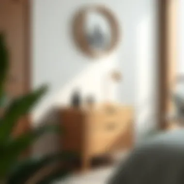 Stylish Solid Wood Nightstand with Modern Design Stylish nightstand crafted from solid wood with modern design