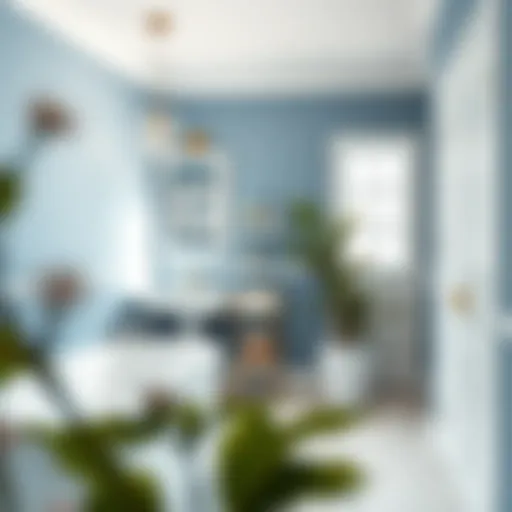 Serene Blue and White Bathroom Design Elegant bathroom with a serene blue and white color scheme