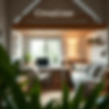 Creative workspace design under loft bed