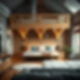 Innovative storage solutions beneath a loft bed