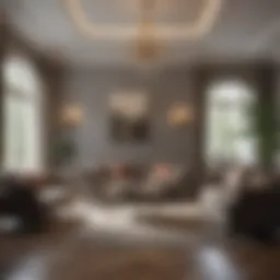 Elegant living room designed by a local decorator