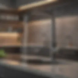 Contemporary kitchen hardware display showcasing innovative designs