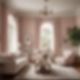 Elegant living room painted in soft Magnolia Home colors