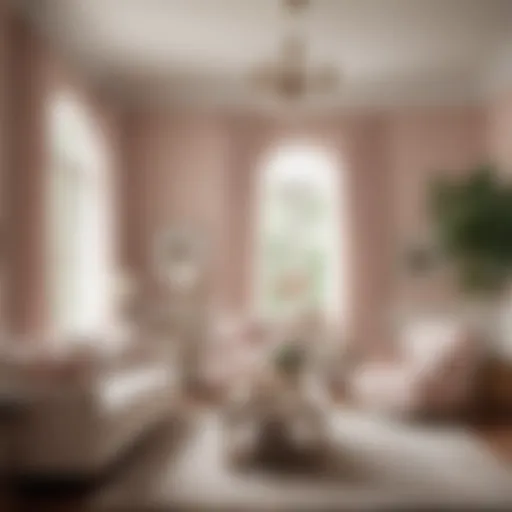 Elegant living room painted in soft Magnolia Home colors