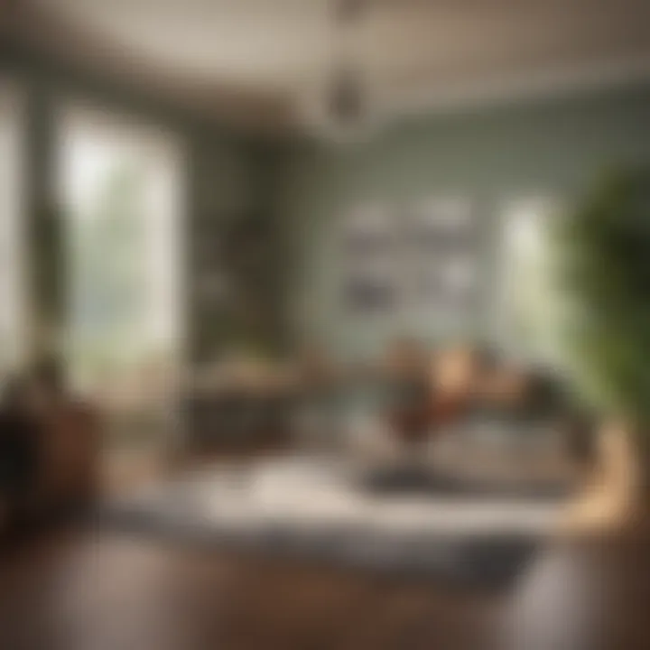 Stylish office space enhanced by Magnolia Home paint colors