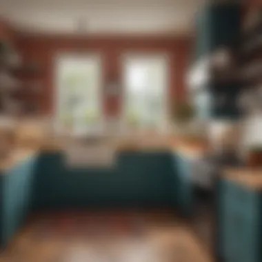 Vibrant kitchen showcasing bold Magnolia Home paint choices