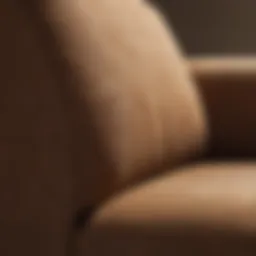 Luxurious microsuede fabric showcasing its soft texture