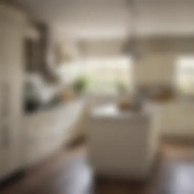 Bright and airy kitchen featuring cream cabinetry and natural light