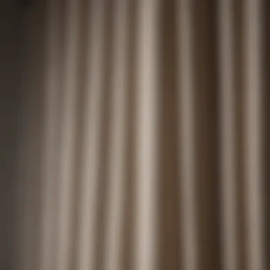 Close-up of curtain blind installation techniques