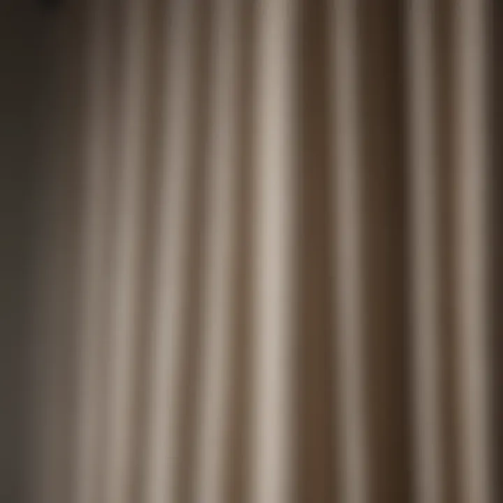 Close-up of curtain blind installation techniques