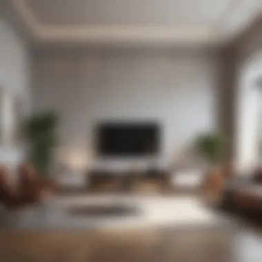 Minimalist Elegance in Modern Living Spaces Sophisticated living room showcasing minimalist design