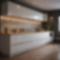 Stylish kitchen cabinet design showcasing modern aesthetics