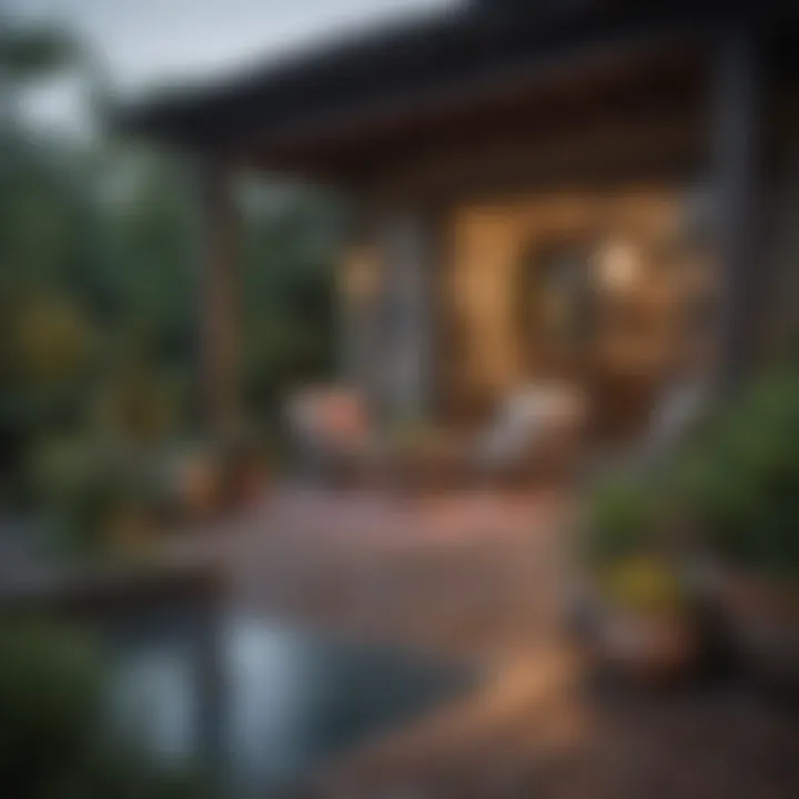 A cozy outdoor space enhanced by thoughtfully chosen paint colors