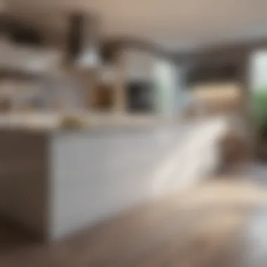 Contemporary Kitchen Minimalist Design Contemporary kitchen showcasing minimalist design and high-tech appliances