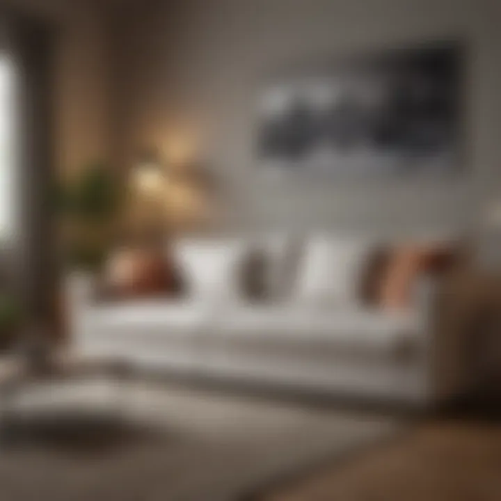 Comfortable sleeper sofa showcasing practical usage for guests