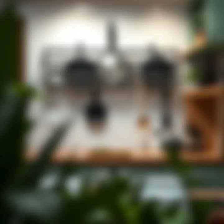 Stylish installation of skillet lid organizer with aesthetic appeal