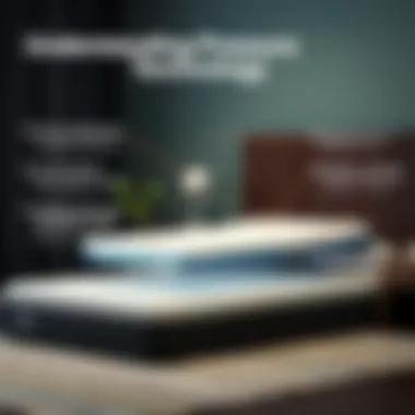 Detailed diagram of pressure relief technology in mattress pads highlighting key areas of support