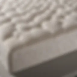 A luxurious memory foam mattress topper showcasing its contouring properties