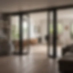 Elegant bi-fold doors enhancing a modern living space
