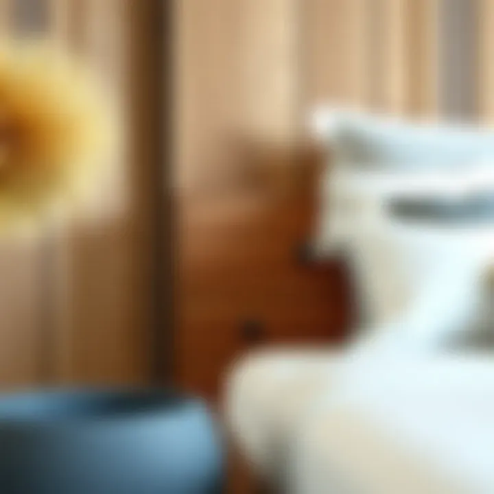 A close-up view of high-quality materials used in modern bedroom sets, highlighting craftsmanship