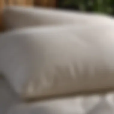 Bamboo fiber pillowcase demonstrating breathability