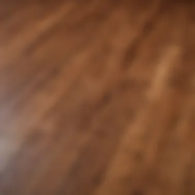 Unique Grain Pattern Close-up of hardwood floor with a unique grain pattern after refinishing