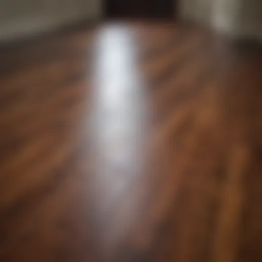Beautifully refinished hardwood floor showcasing enhanced shine and texture